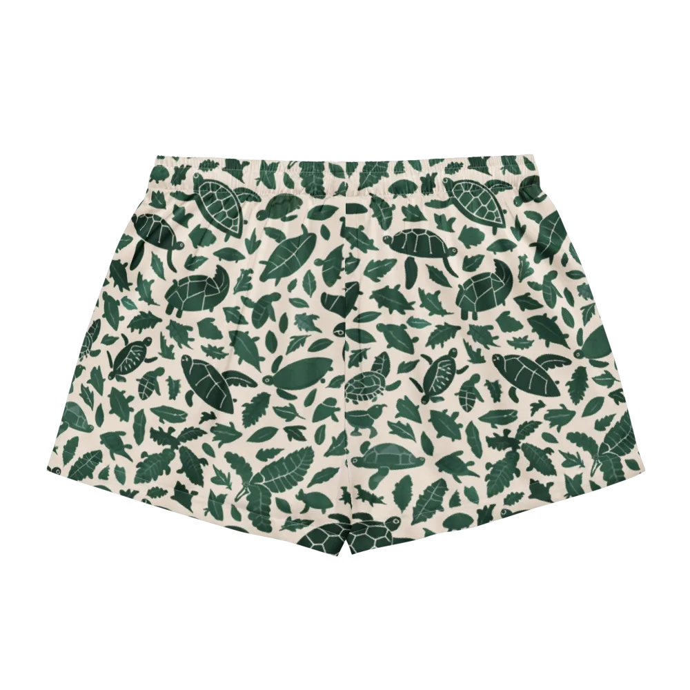 Turtle Canopy on Women's Pajama Shorts — Back