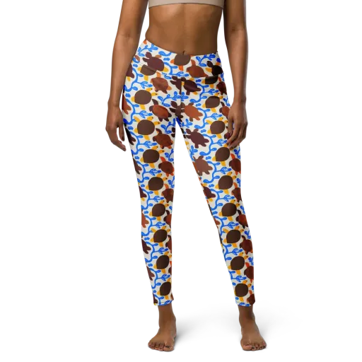 Turtle Current on a Yoga Leggings