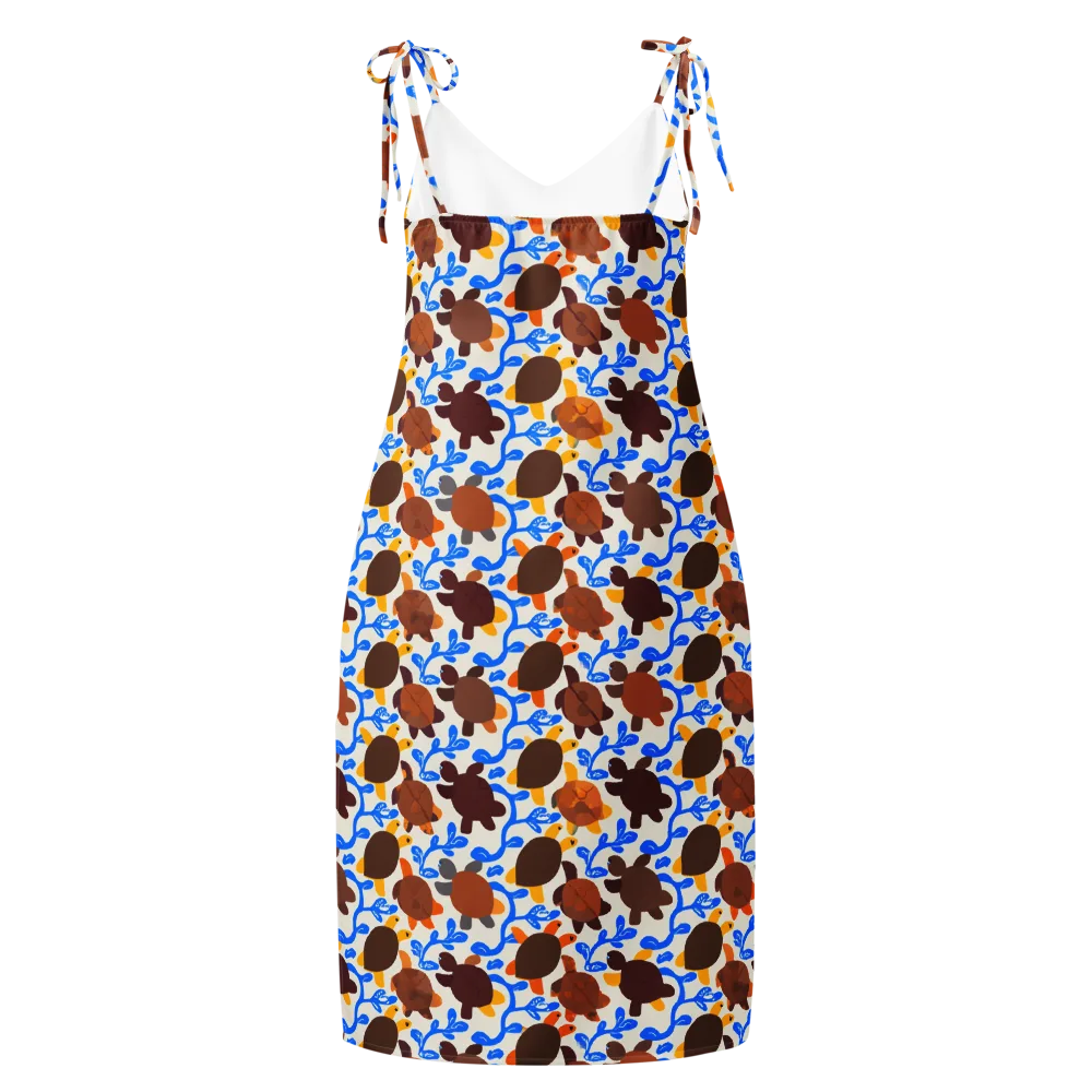 Turtle Current on Slip Dress — Back