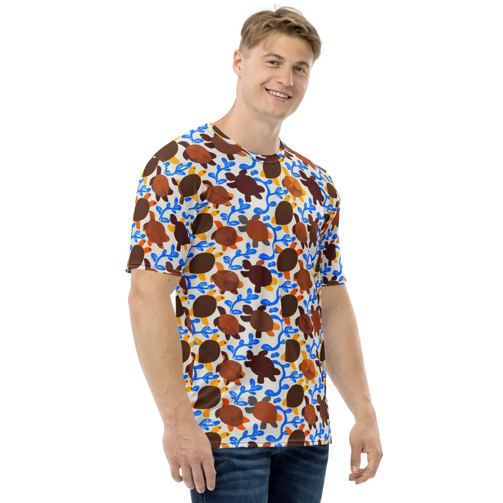 Turtle Current on Men's Crew Neck T-Shirt — Right