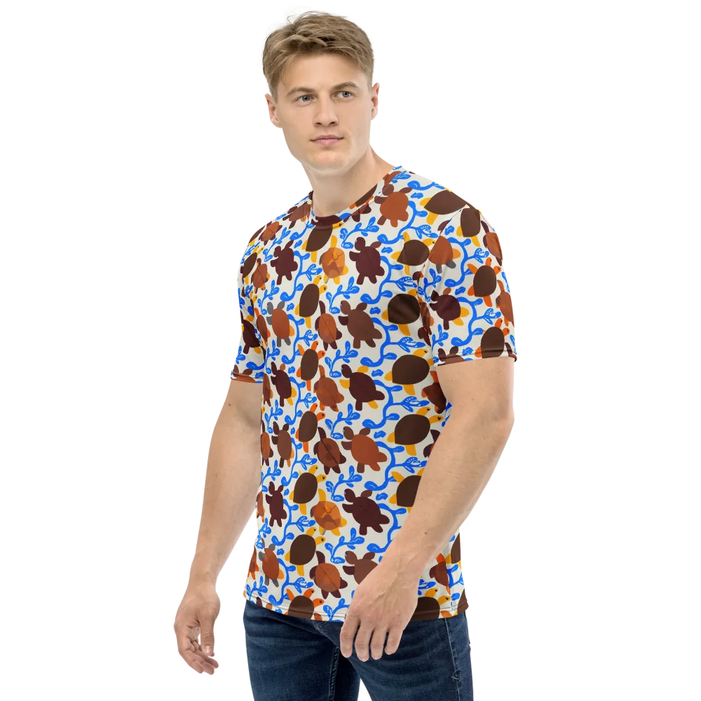 Turtle Current on Men's Crew Neck T-Shirt — Left