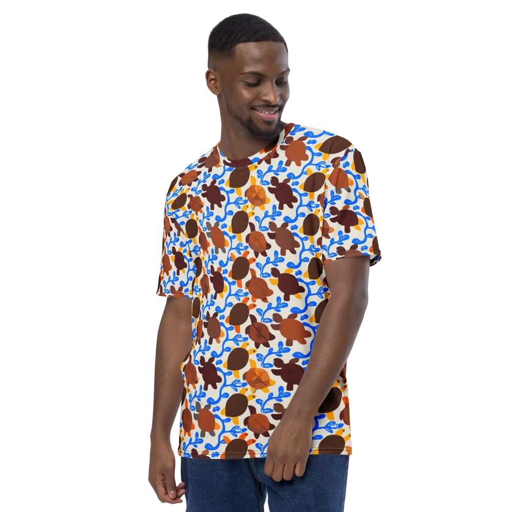 Turtle Current on Men's Crew Neck T-Shirt — Left