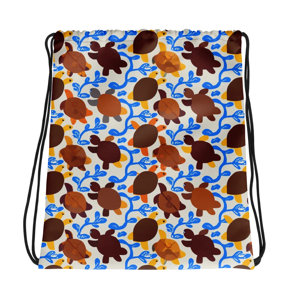 Turtle Current on Drawstring Bag — Photo
