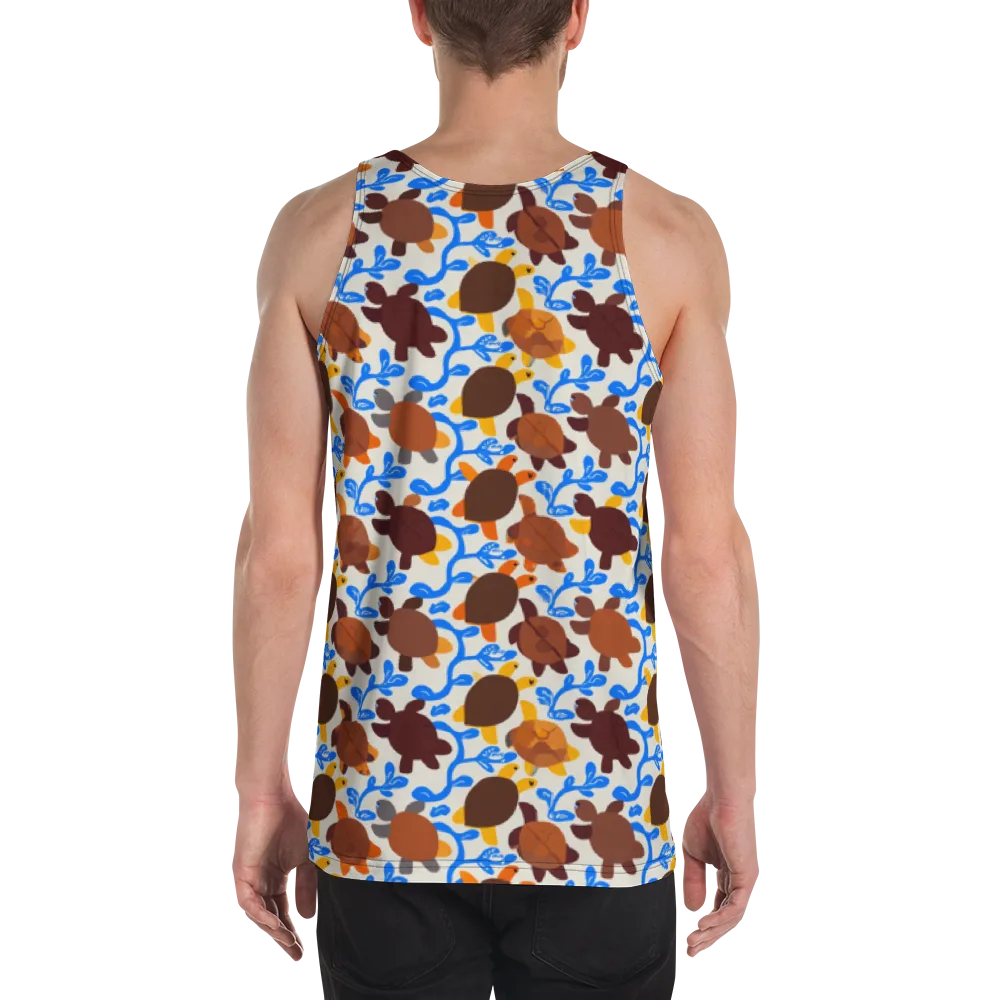 Turtle Current on Men's Tank Top — Back