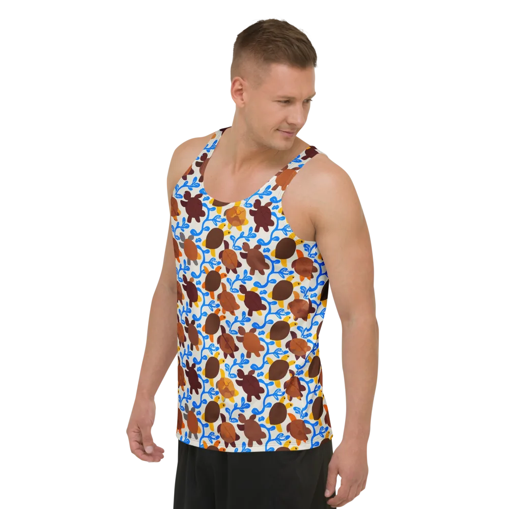 Turtle Current on Men's Tank Top — Left Front