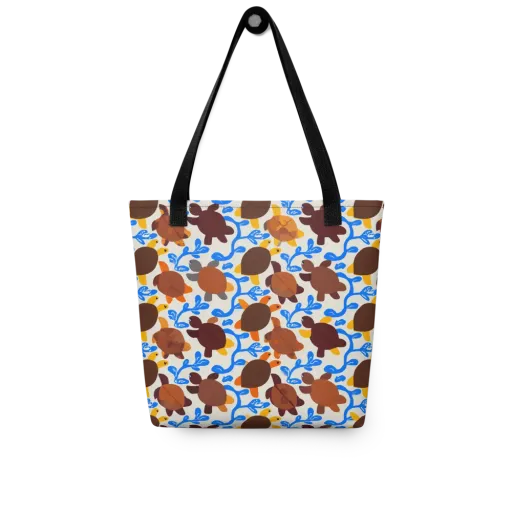 Turtle Current on a Tote Bag