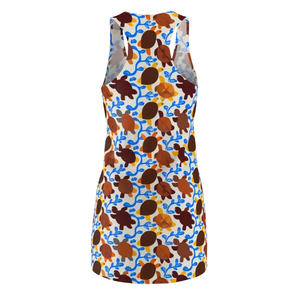 Turtle Current on Racerback Dress — Back