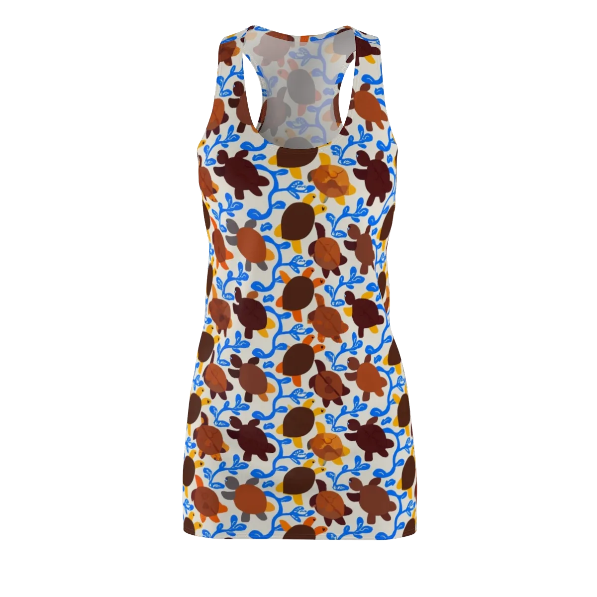 Turtle Current on Racerback Dress — Front