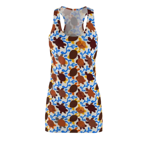 Turtle Current on a Racerback Dress
