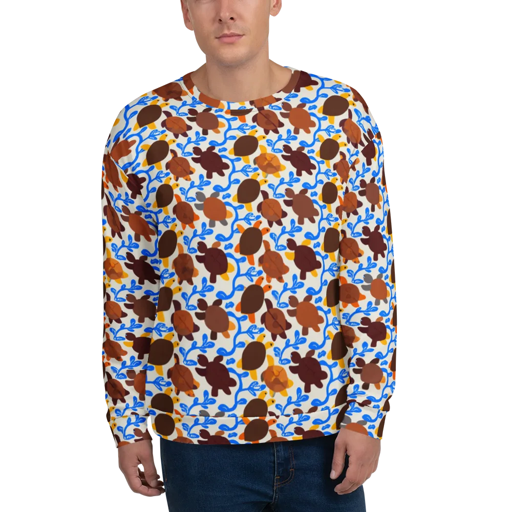 Turtle Current on Sweatshirt — Front