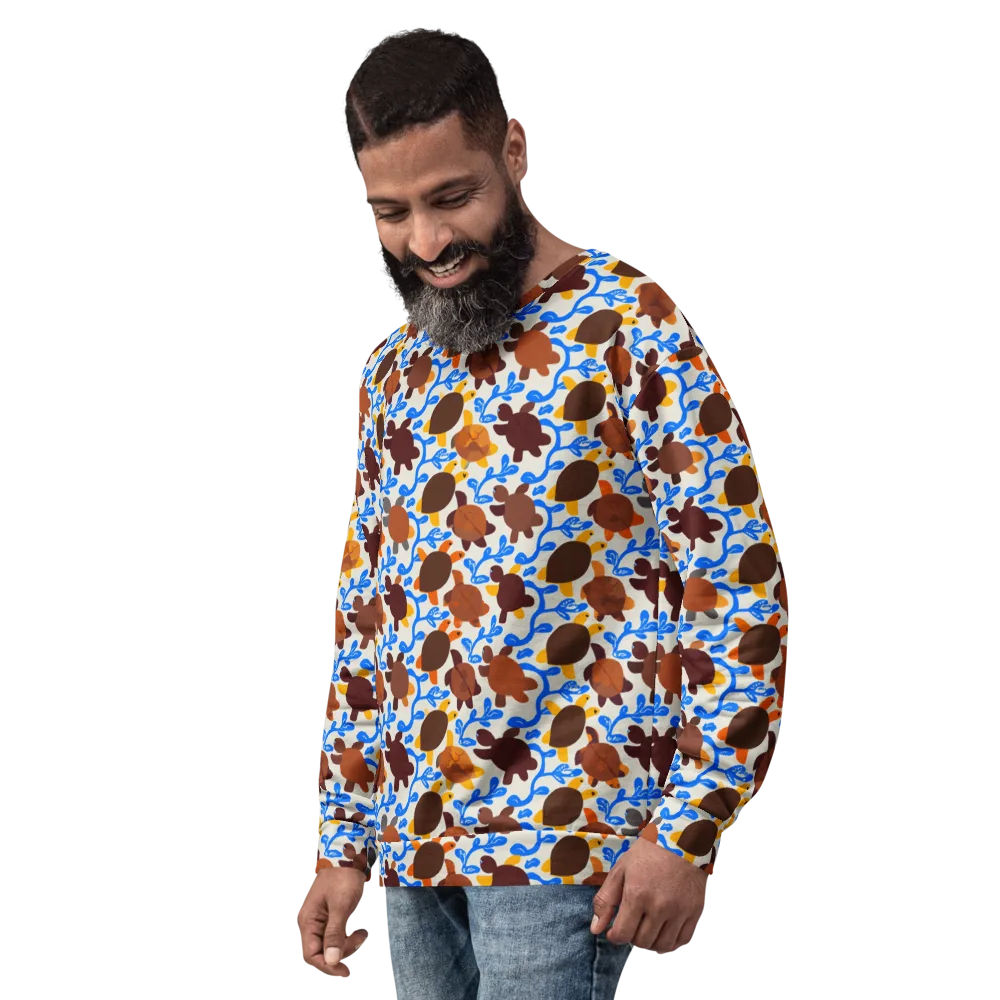 Turtle Current on Sweatshirt — Left Front