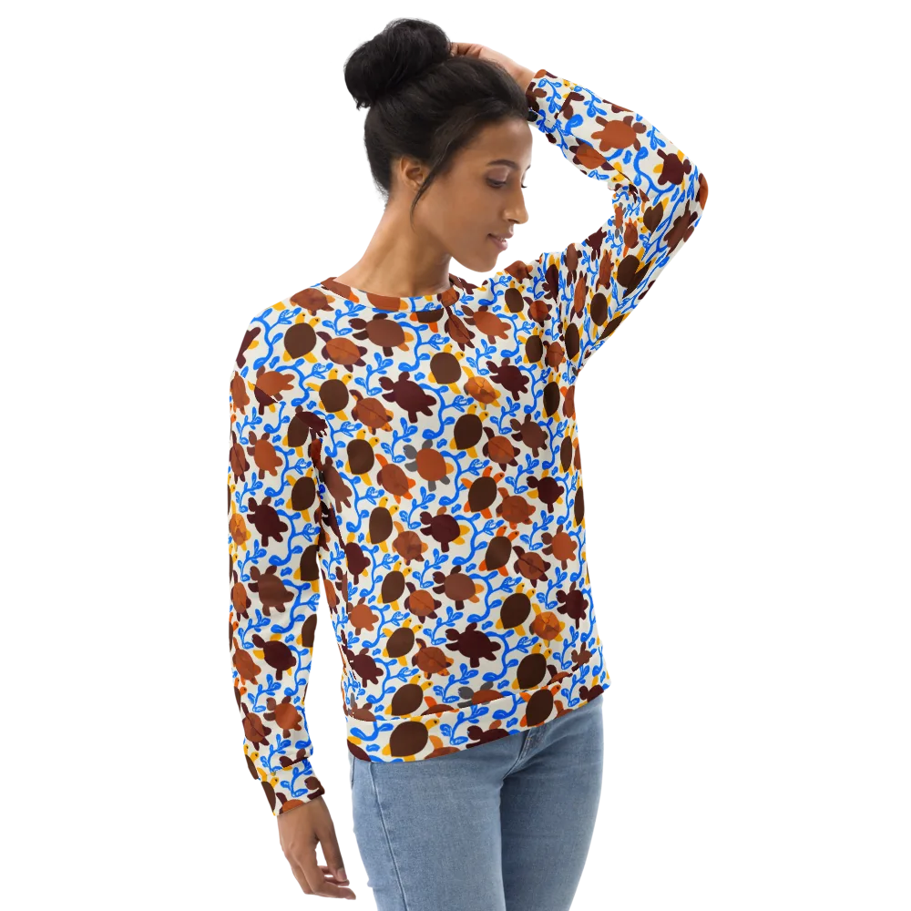 Turtle Current on Sweatshirt — Right Front