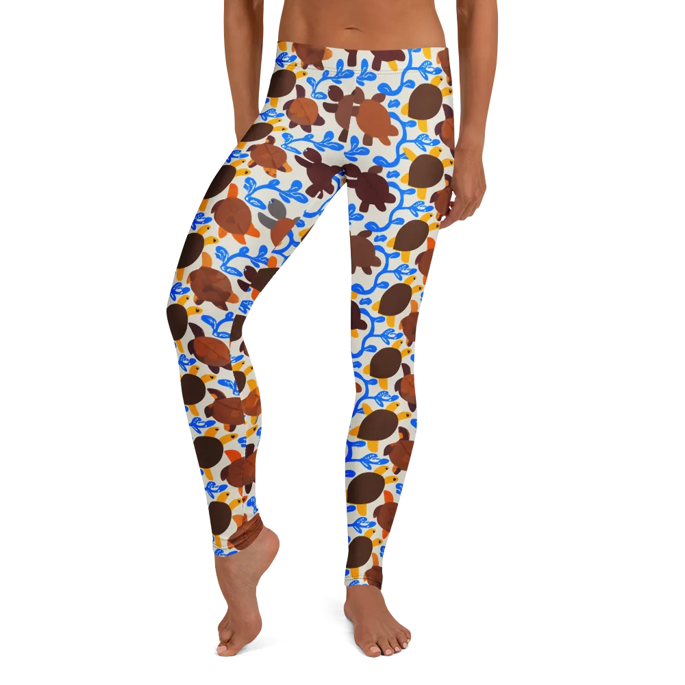 Turtle Current on Leggings — Front