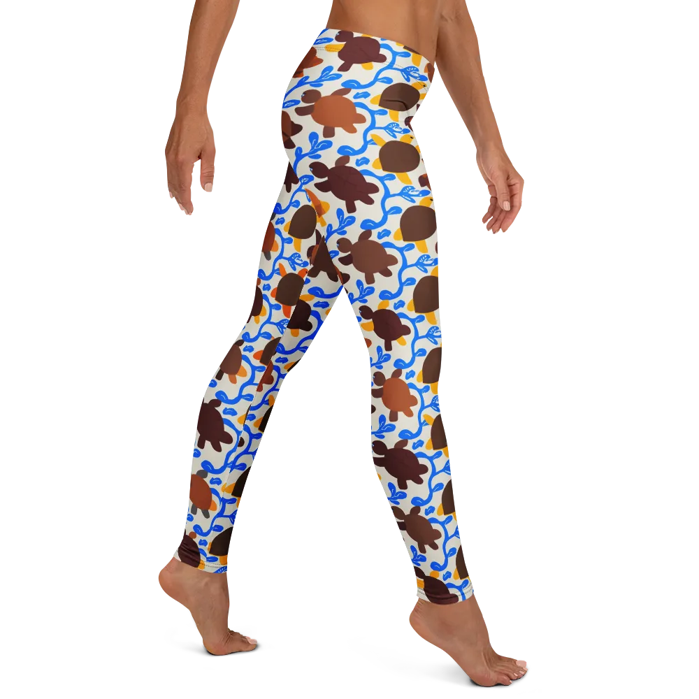 Turtle Current on Leggings — Right