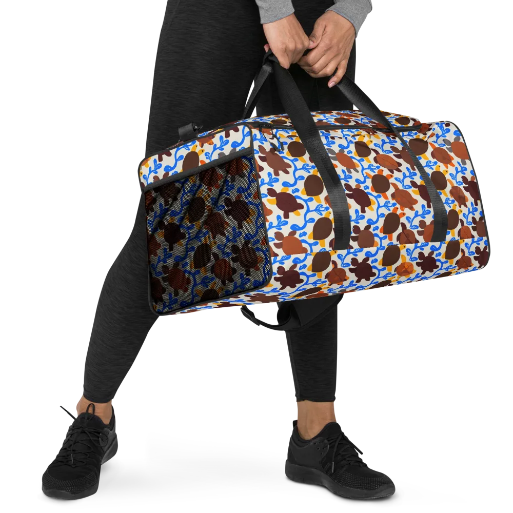 Turtle Current on Duffle Bag — Right Front