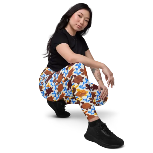 Turtle Current on a Leggings with Pockets