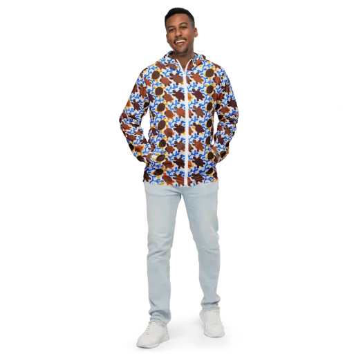 Turtle Current on a Men's Windbreaker
