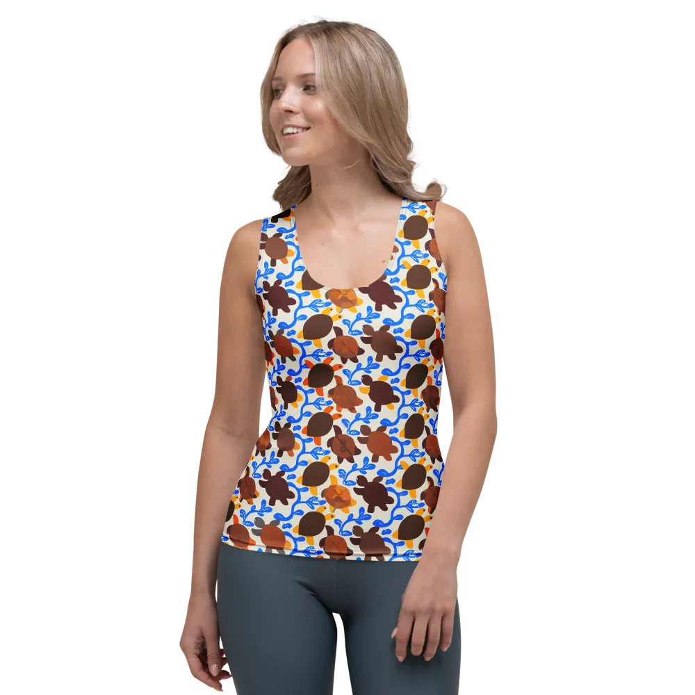 Turtle Current on Women's Tank Top — Front