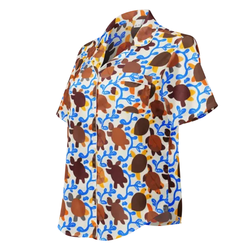 Turtle Current on a Women's Short Sleeve Pajama Top