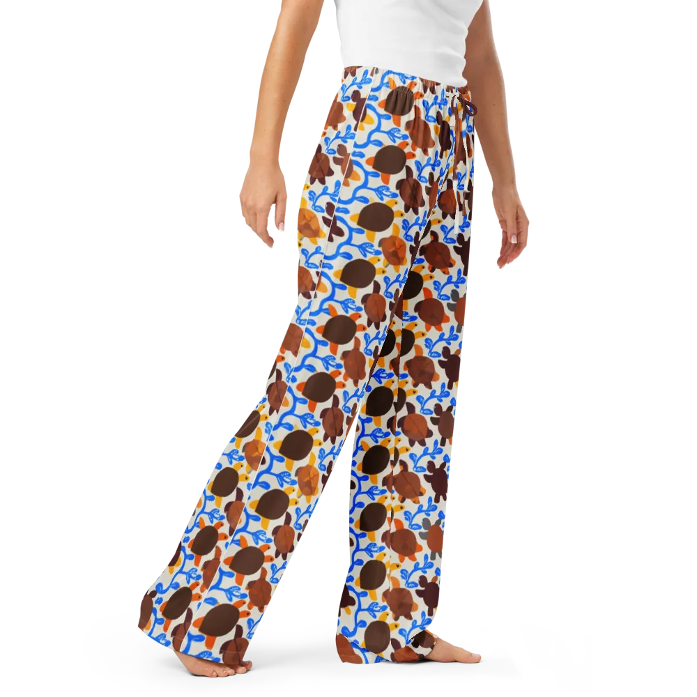 Turtle Current on Women's Pajama Pants — Right Front