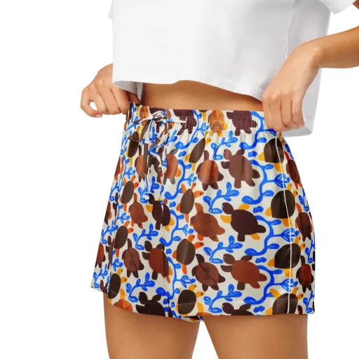 Turtle Current on a Women's Pajama Shorts