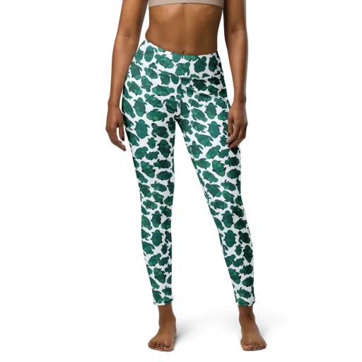 Verdant Hatchlings on a Yoga Leggings
