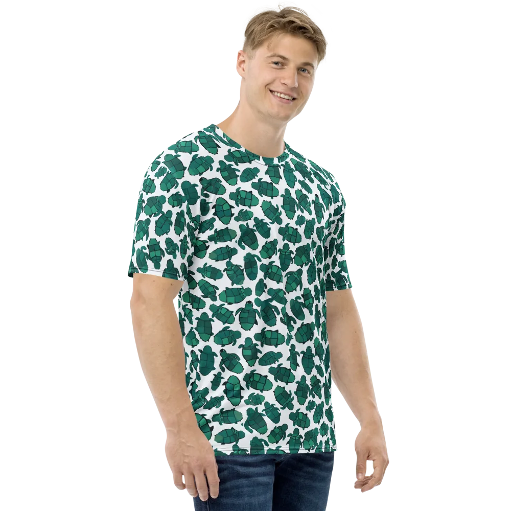 Verdant Hatchlings on Men's Crew Neck T-Shirt — Right