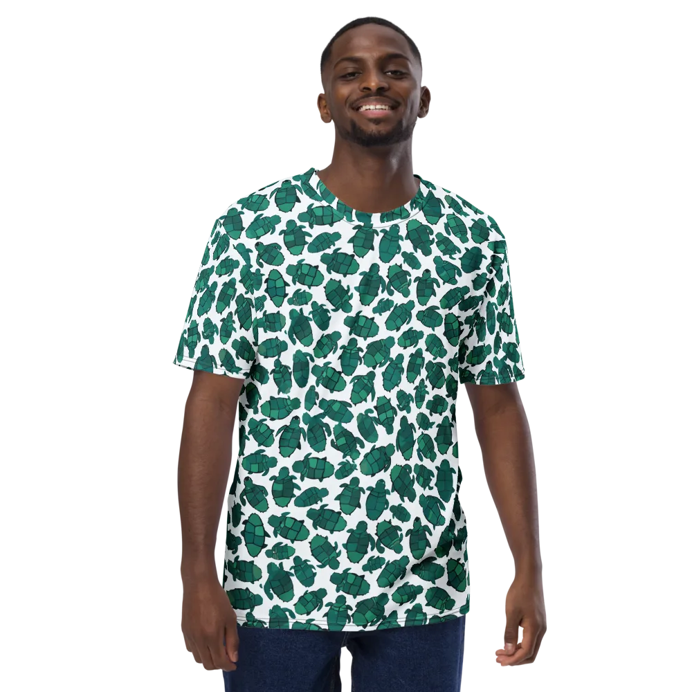 Verdant Hatchlings on Men's Crew Neck T-Shirt — Front