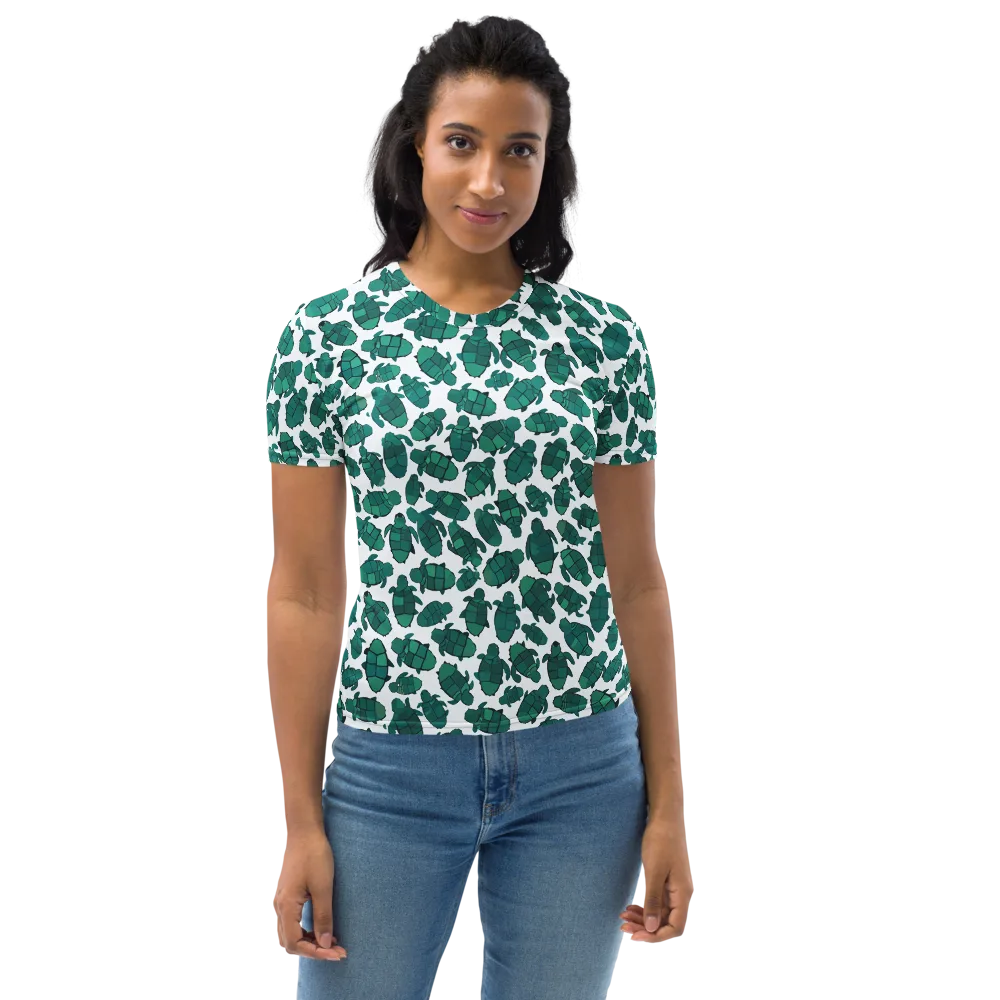 Verdant Hatchlings on Women's Crew Neck T-Shirt — Front