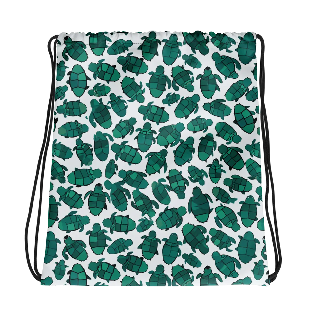 Verdant Hatchlings on Drawstring Bag — Photo