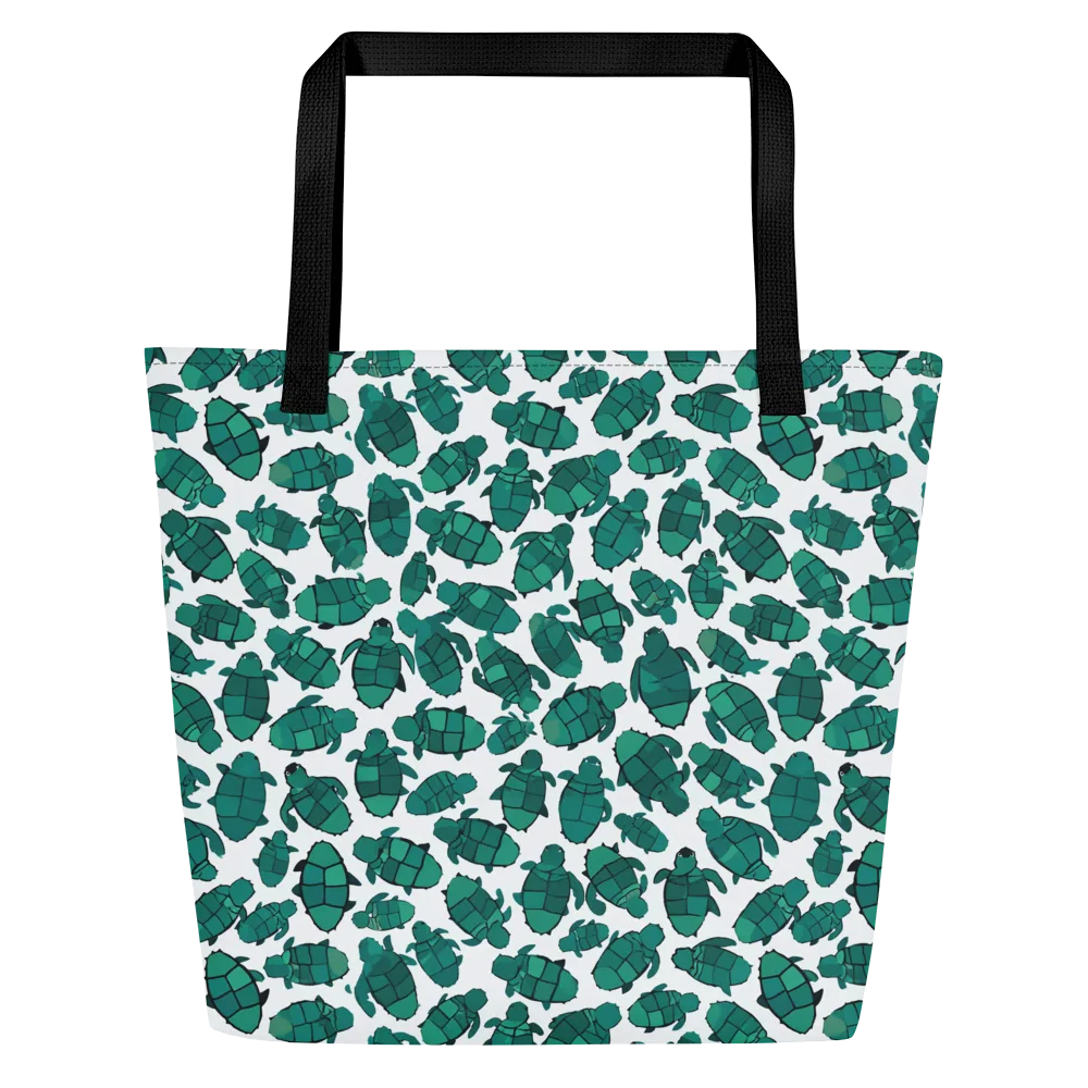 Verdant Hatchlings on Large Tote Bag W/ Pocket — Front