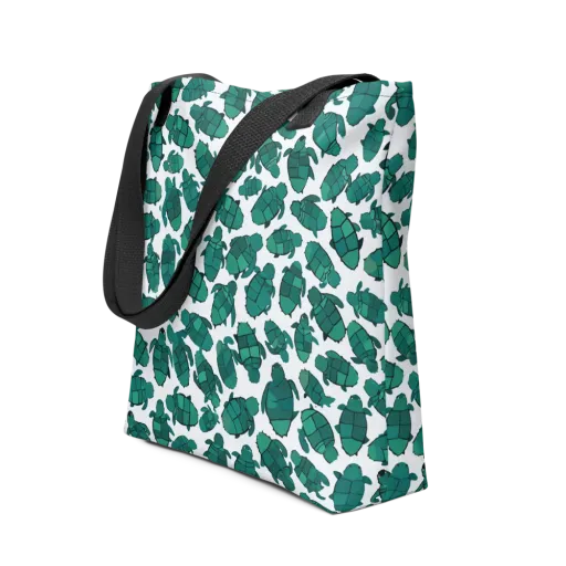 Verdant Hatchlings on a Tote Bag