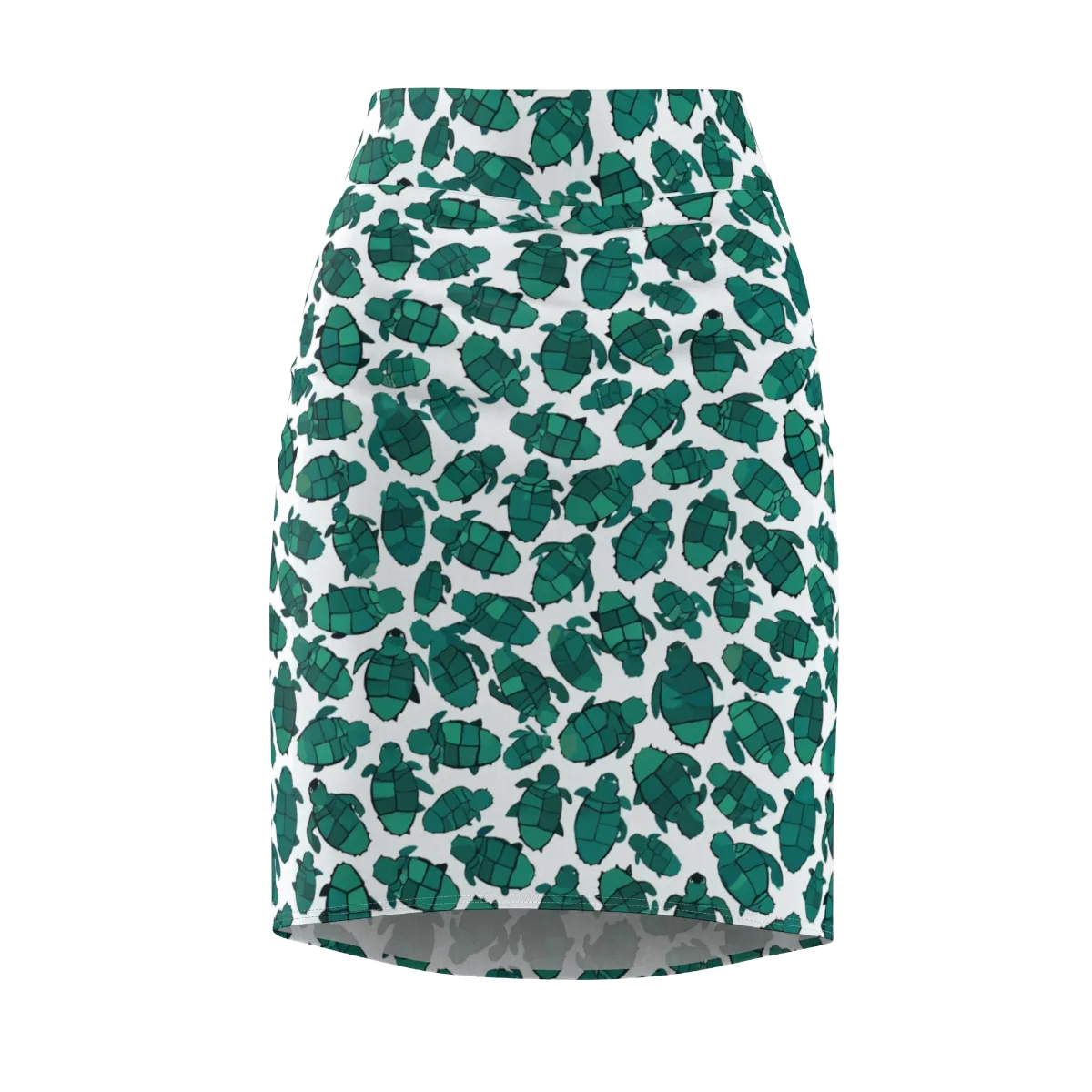 Verdant Hatchlings on Pencil Skirt — Front