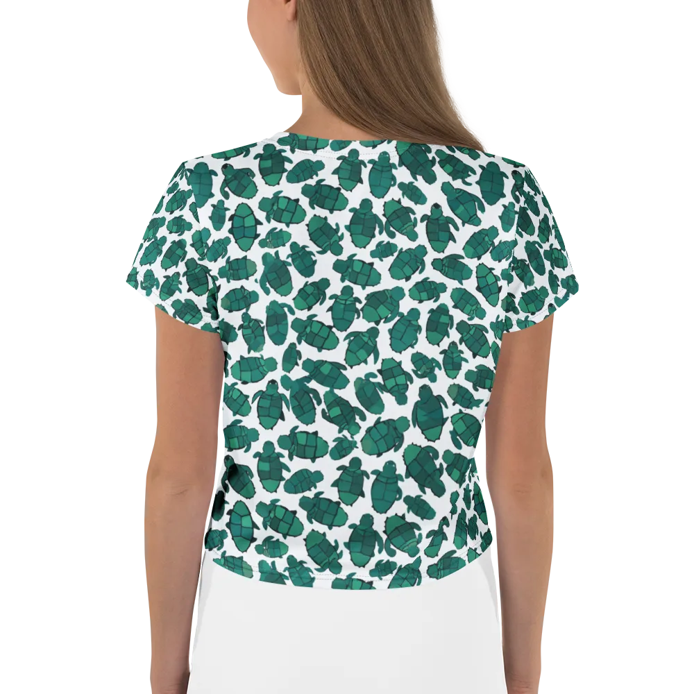Verdant Hatchlings on Crop Tee — Back