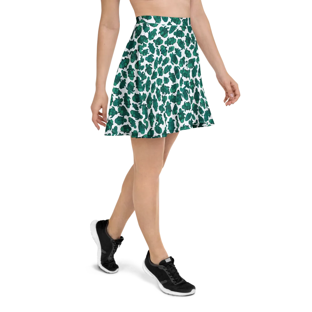 Verdant Hatchlings on Skater Skirt — Right