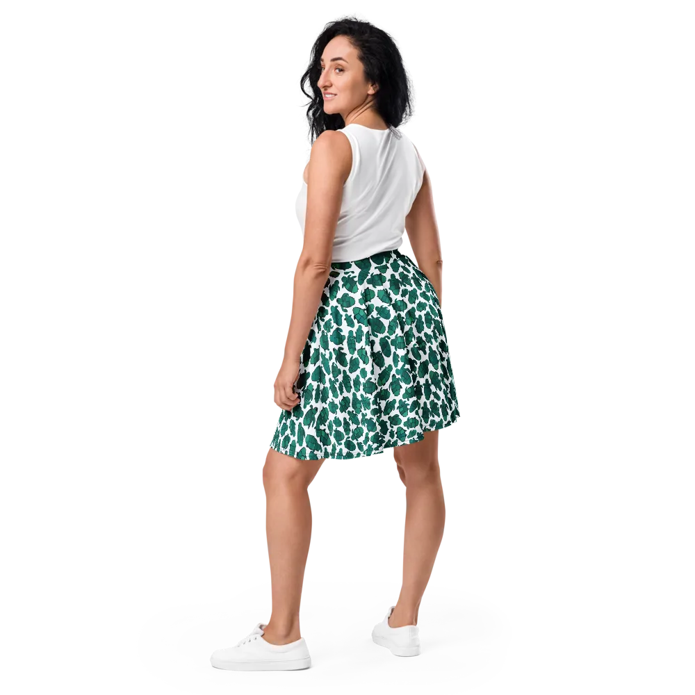 Verdant Hatchlings on Skater Skirt — Back