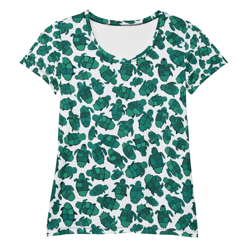Verdant Hatchlings on Women's Athletic T-Shirt — Front