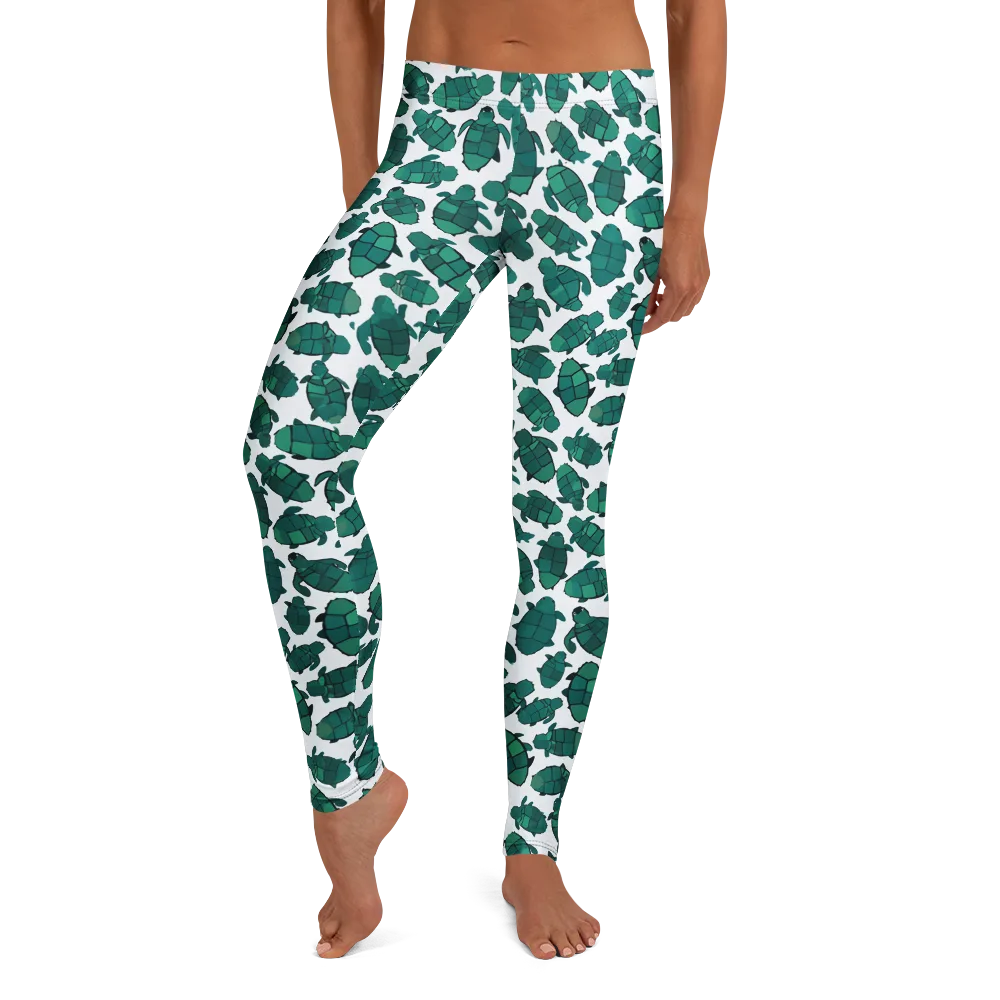 Verdant Hatchlings on Leggings — Front