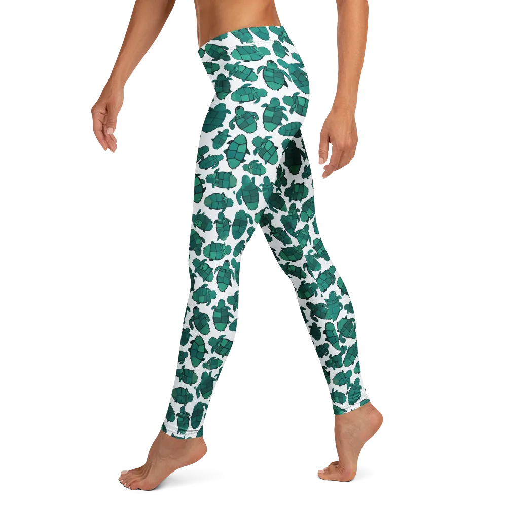 Verdant Hatchlings on Leggings — Left