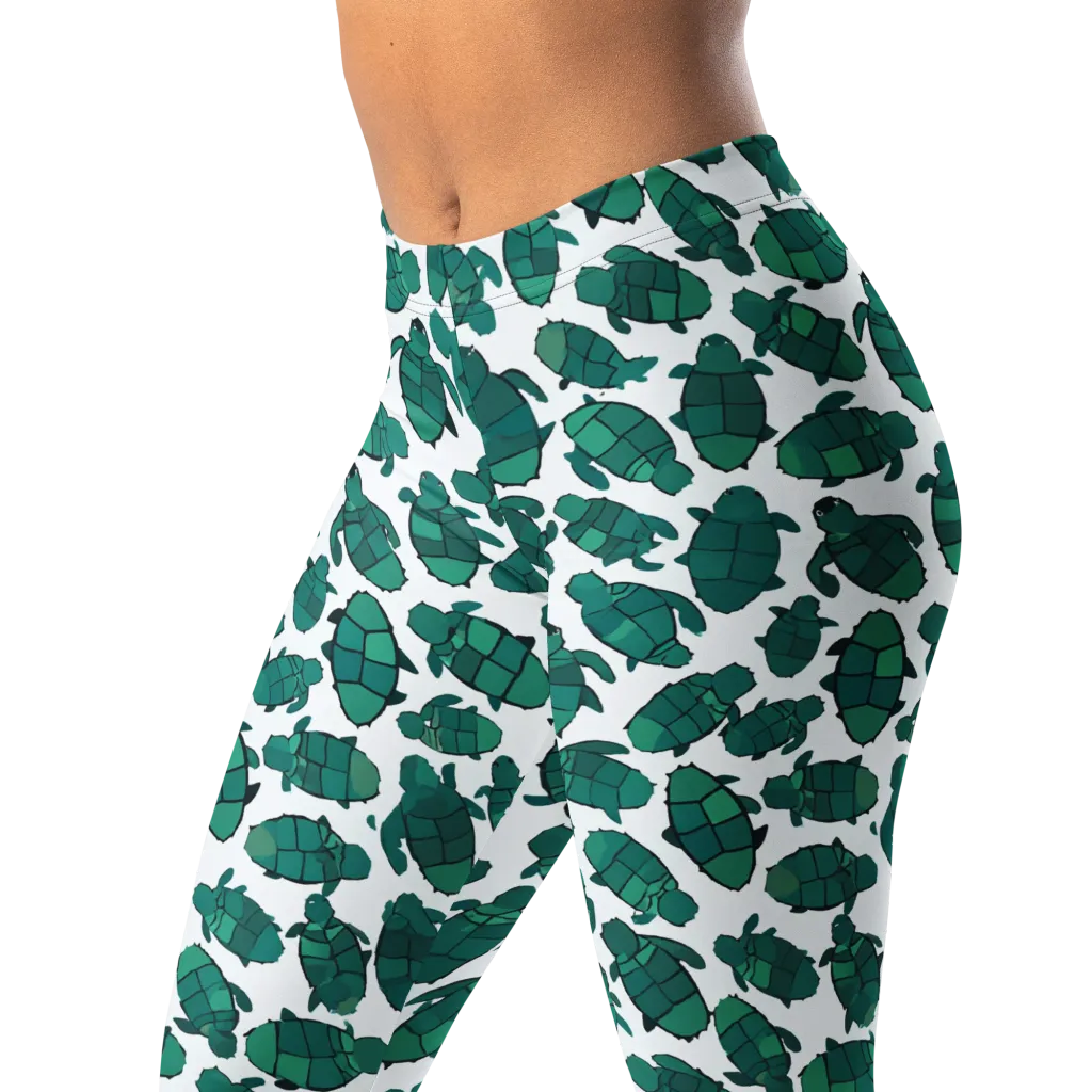 Verdant Hatchlings on Leggings — Left Front
