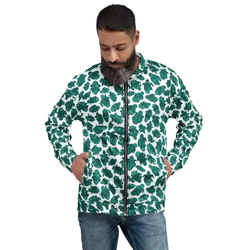 Verdant Hatchlings on a Bomber Jacket