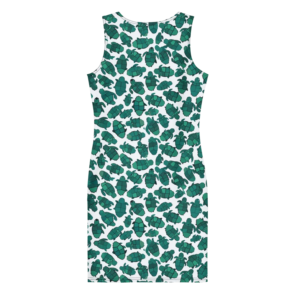 Verdant Hatchlings on Bodycon Dress — Back