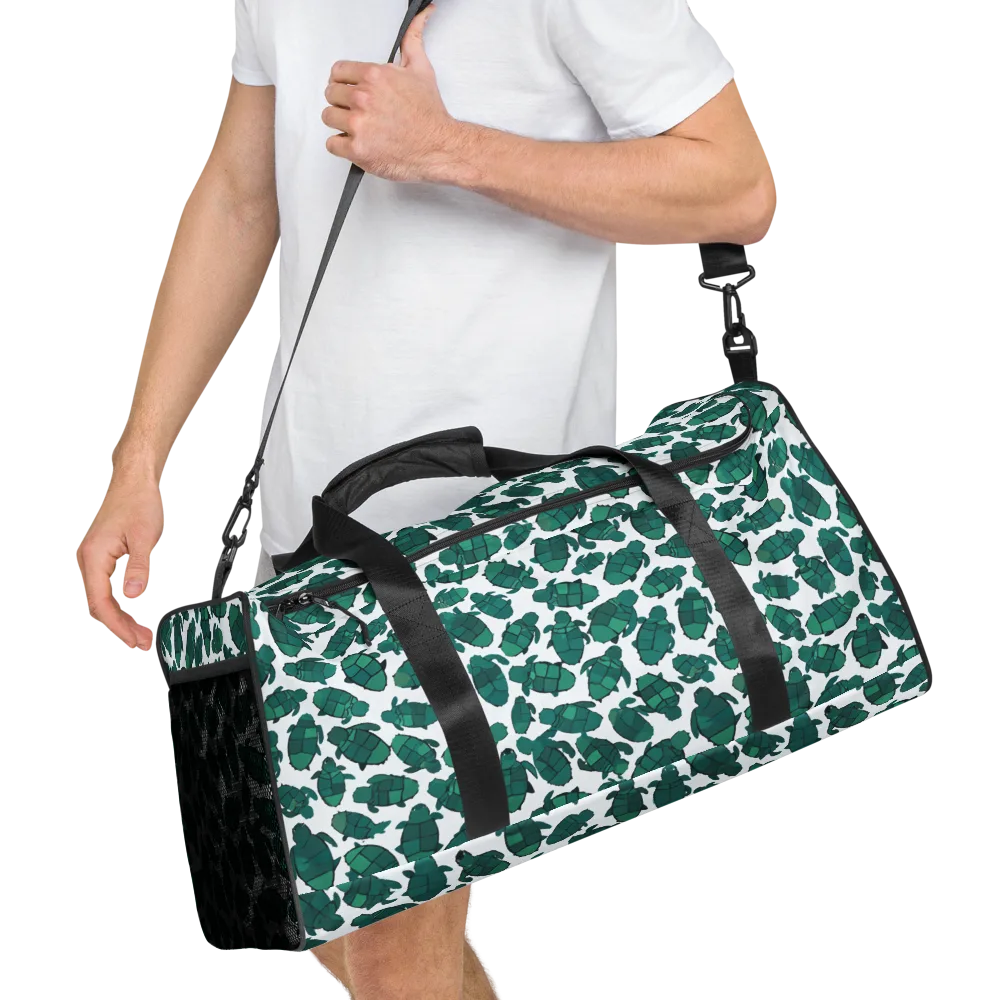 Verdant Hatchlings on Duffle Bag — Right Front