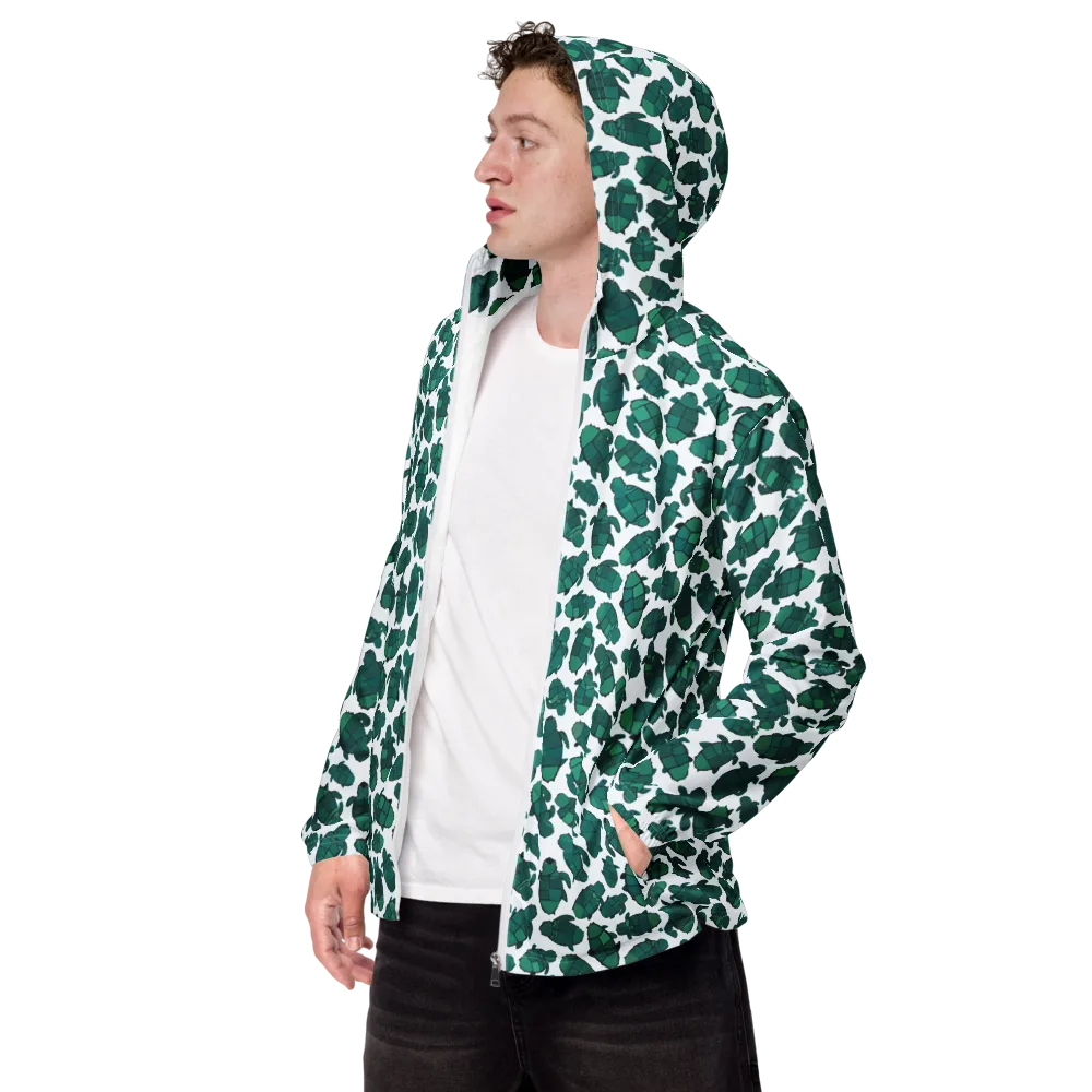 Verdant Hatchlings on Men's Windbreaker — Left Front