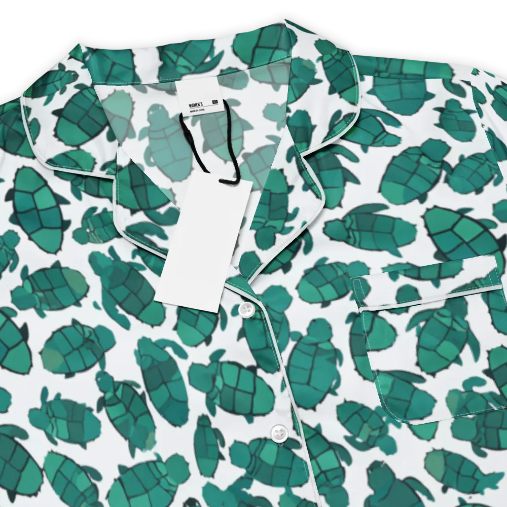 Verdant Hatchlings on Women's Short Sleeve Pajama Top — Product details