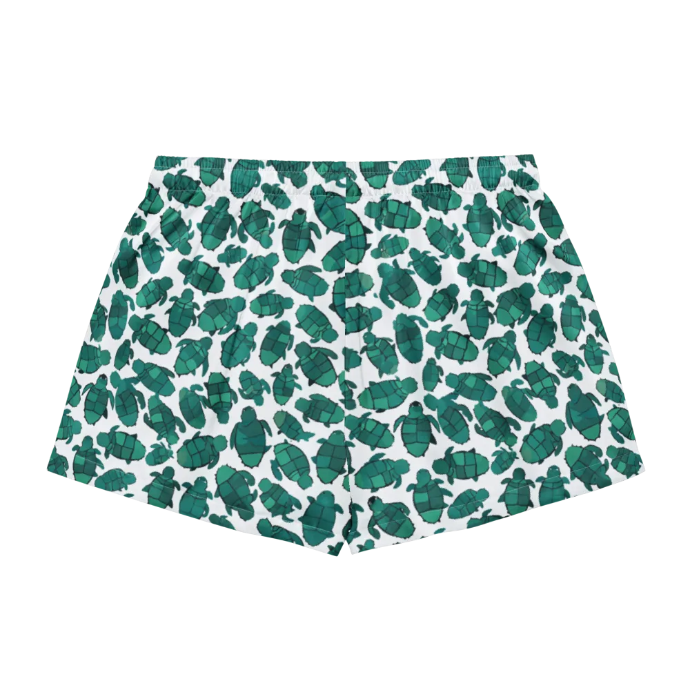 Verdant Hatchlings on Women's Pajama Shorts — Back