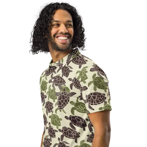 Shellbound on a Men's Slim Fit Polo Shirt