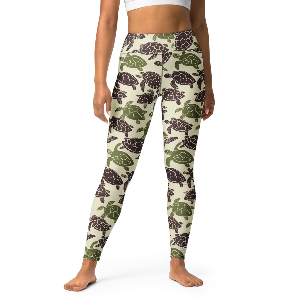 Shellbound on Yoga Leggings — Front