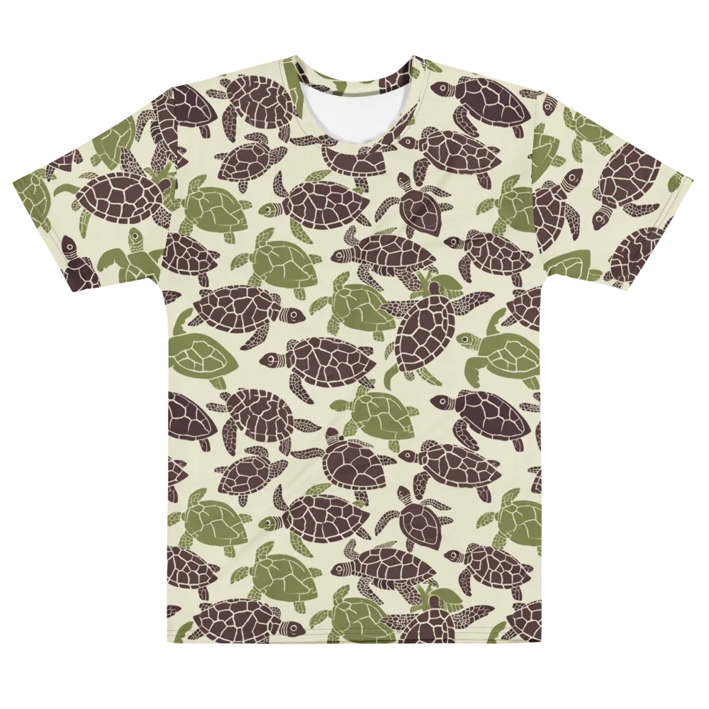 Shellbound on Men's Cotton Crew Neck T-Shirt — Front