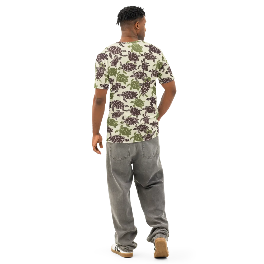 Shellbound on Men's Cotton Crew Neck T-Shirt — Back